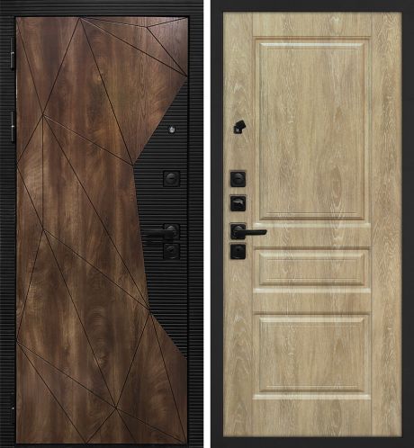 ДМ Лофт-2 шагр,черн,замкиKale(СБ101 Дуб коньяк,пат,кварц/Версаль-2 шале PVC дуб песочный )960ПР