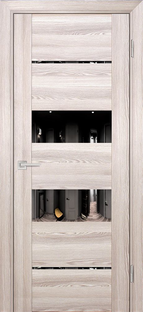 PSK-6 nanotex, ривьера крен-экрю 700*2000 стекло тонированное Зеркало