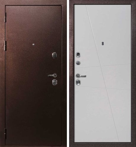 ДМ С-3 антик медь, замки Гардиан (металл гладкий / Smalta-Line 02 эмаль Агат) 960 Л