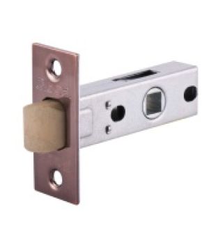 GLOBAL Защелка 6 (кв.планка) PVC- 45 АС античная медь,бесшумный /Распродажа/