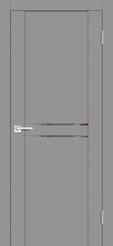 PST-4 soft-touch, серый бархат 700*2000 стекло зеркало тонированное