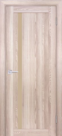 PSK-8 nanotex, ривьера крен-экрю 700*2000 стекло кремовый лакобель
