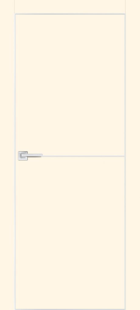 PX-19 PP магнолия, 900*2000 Al-молдинг 5мм/врезка под петли и замок AGB/ Al-кромка с 4-х сторон