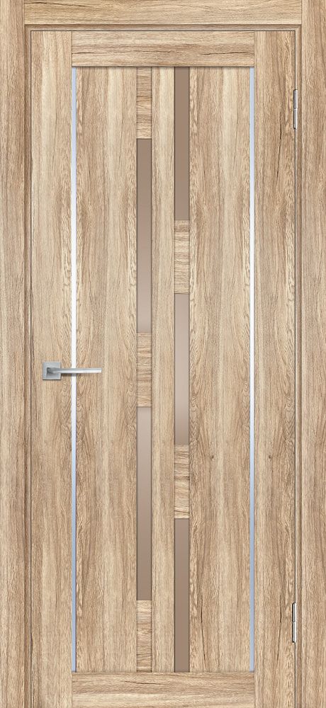 PSL-33  nanotex, сан-ремо натуральный 800*2000 стекло сатинат бронза