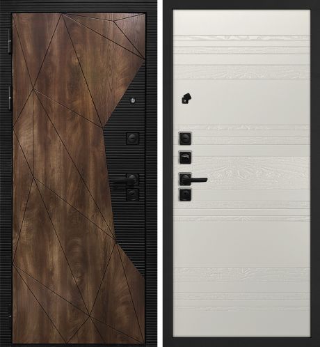 ДМ Лофт-2 шагр,черн,замкиKale(СБ101 Дуб коньяк,пат,кварц/Комбо 01 шпон+эмаль, Бьянко)960 Л