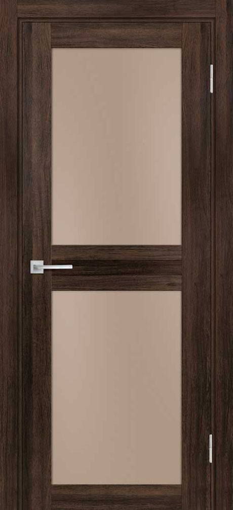 PSL- 4  nanotex, сан-ремо шоколад 700*2000 стекло сатинат бронза