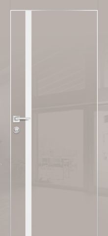 HGX-8 PET латте глянец, 550*1900 стекло белый мателак /врезка под петли и замок AGB/