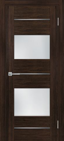 PSL-21  nanotex, сан-ремо шоколад 800*2000 стекло сатинат белый