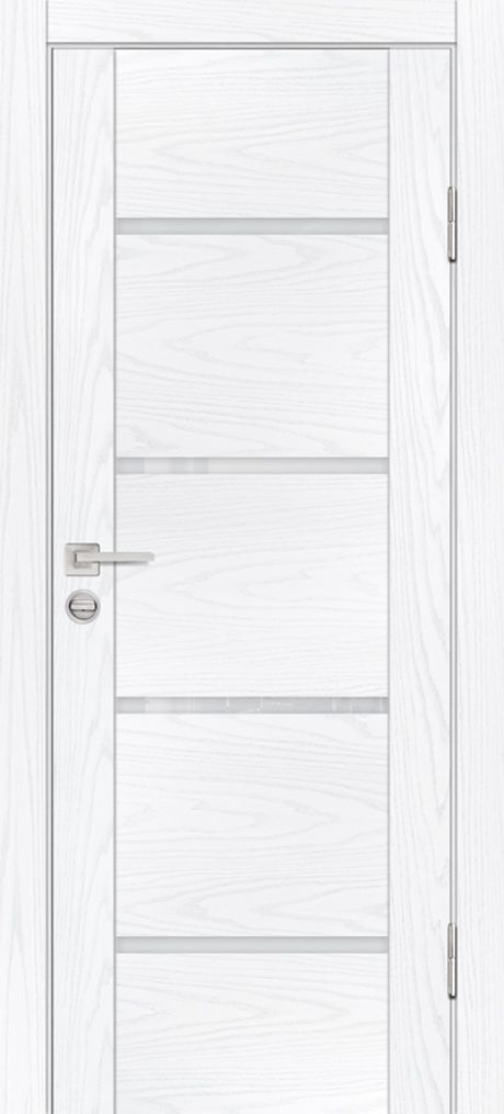 PSM-7 PP дуб скай белый, 800*2000 стекло лунный лакобель