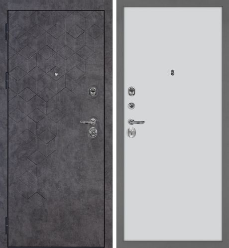 ДМ Тетра-126 муар серый, гардиан 32.11/30.01(Темный бетон ФЛ-126/ гладкая, PP агат ) 860 ПР