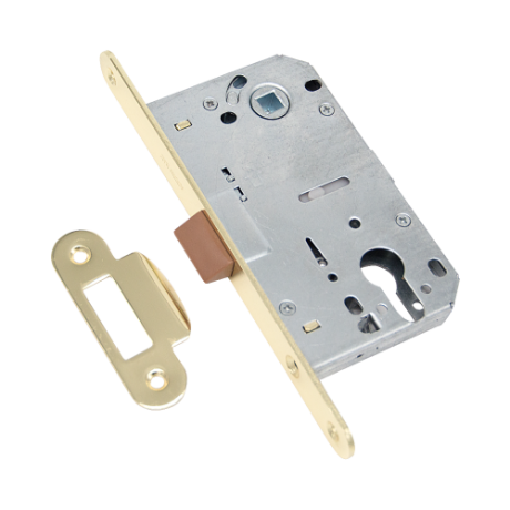 Защёлка врезная под ключевой цилиндр ADDEN BAU. KEY 418 GOLD (цвет ЗОЛОТО БЛЕСТЯЩЕЕ)