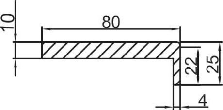 Наличник прямой PP, перламутровый дуб 80*10*2150, телескоп