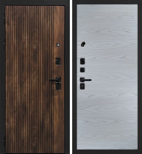 ДМ Лофт-1 муар черн,замкиKale,налич.ЧЕРН.ШАГР(Вертик.Дуб коньяк/гладкая, PP дуб скай серый ) 860 Л