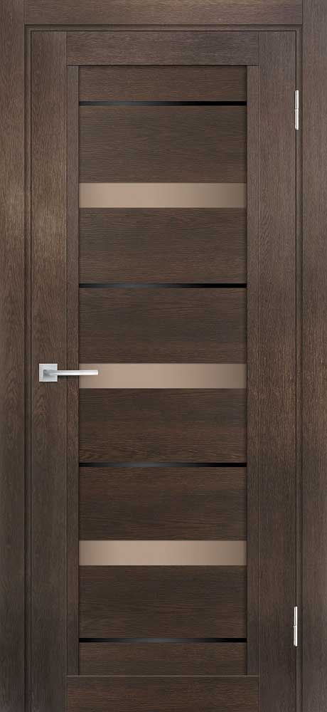 ТЕХНО-803 nanotex, фреско 600*1900 стекло бронза сатинат, черный лакобель