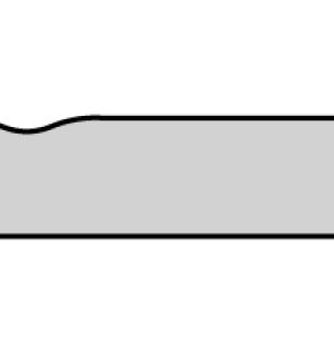 Наличник "Лондон" эмаль Ral9003 белый 90*21*2150, телескоп /Л/