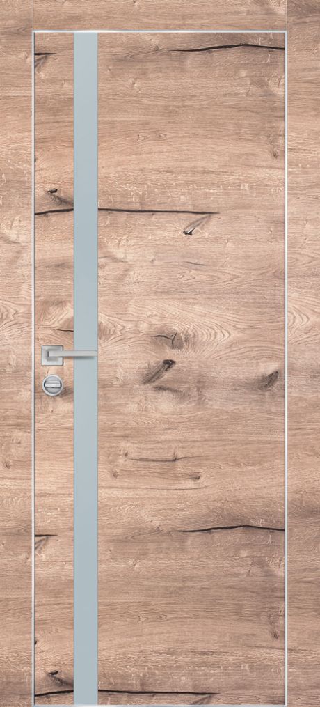 PX-8 PP дуб пацифик, 900*2000 лунный мателак /врезка под петли и замок AGB/ Al-кромка с 4-х ст