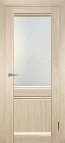 ТЕХНО 702 nanotex, капучино 600*2000 стекло сатинат, контурный полимер рисунок "Ромб"