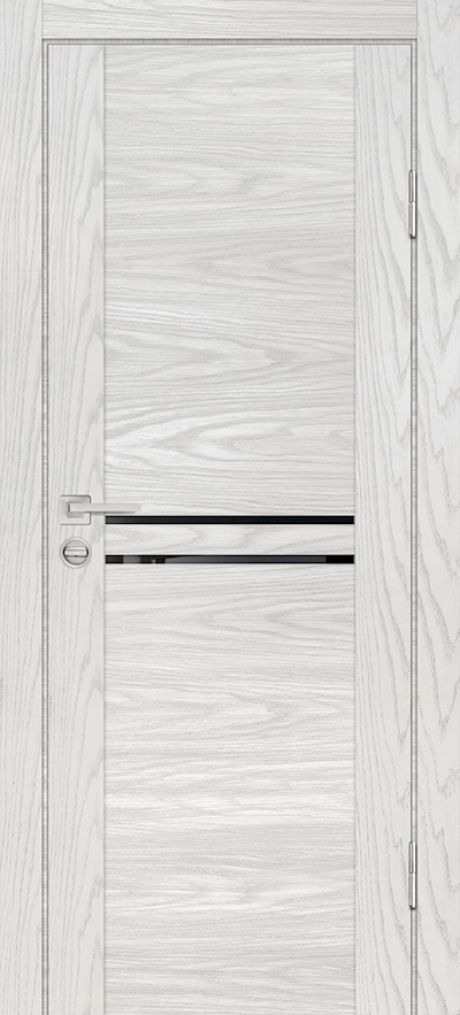 PSM-4 PP дуб скай бежевый, 800*2000 стекло черый лакобель