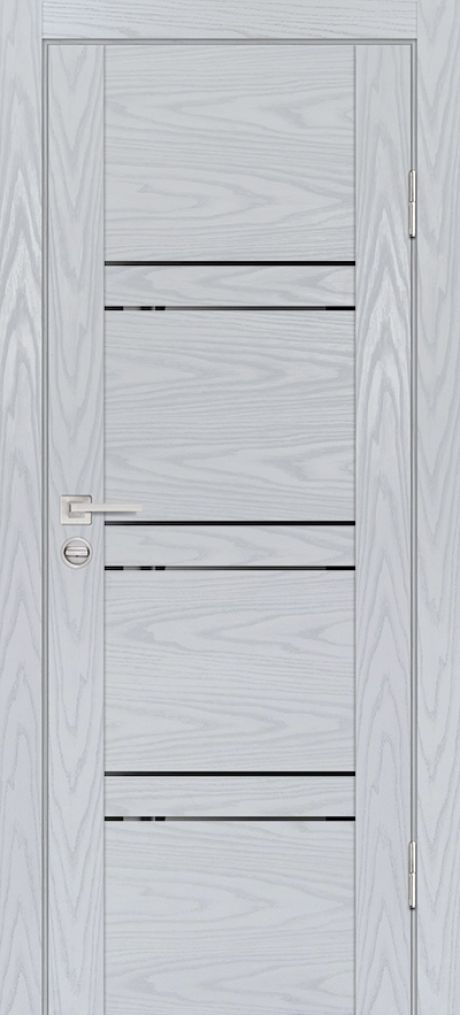 PSM-6 PP дуб скай серый, 600*1900 стекло черый лакобель