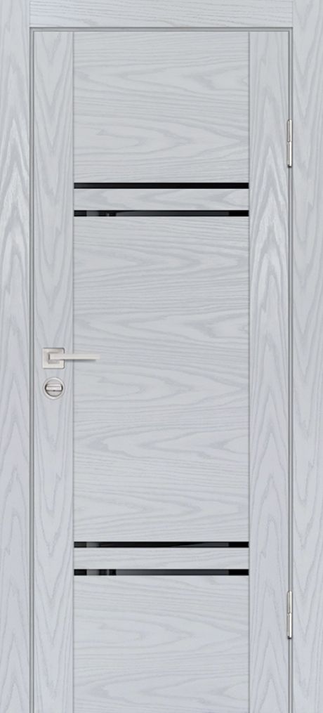 PSM-5 PP дуб скай серый, 550*1900 стекло черый лакобель