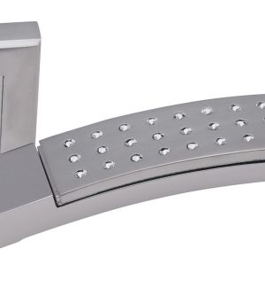 Ручка ADDEN BAU. OBRA Q330 CHROME / CRYSTAL EFFECT  (цвет МАТОВЫЙ ХРОМ / ХРОМ БЛЕСТЯЩИЙ + ЭФФЕКТ КРИСТАЛЛОВ)