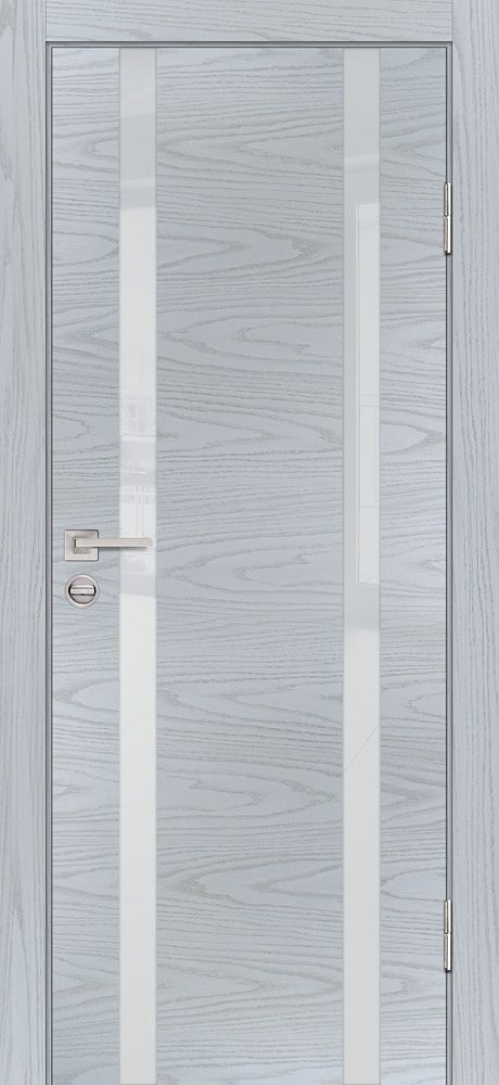 P-9 NEW PP дуб скай серый, 600*2000 стекло лунный лакобель