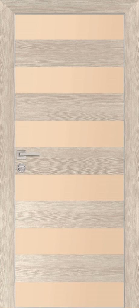 Px-5 "Chrome" капучино мелинга, ДП200х60 ст.кремовый лакобель /врезка под петли AGB,замок/кромка бок