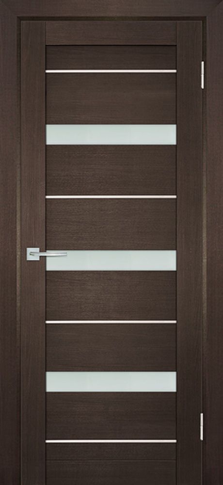 ТЕХНО 742 nanotex, венге 800*2000 стекло белый сатинат