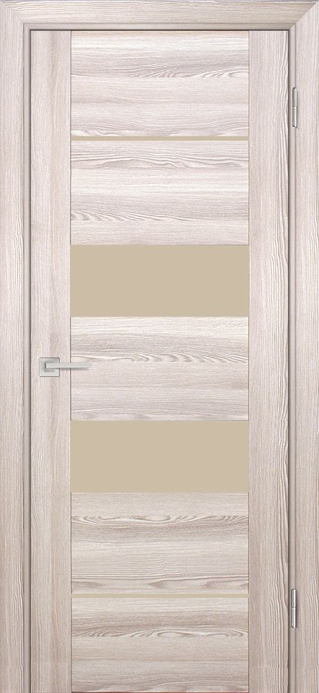 PSK-6 nanotex, ривьера крен-экрю 550*1900 стекло Кремовый лакобель