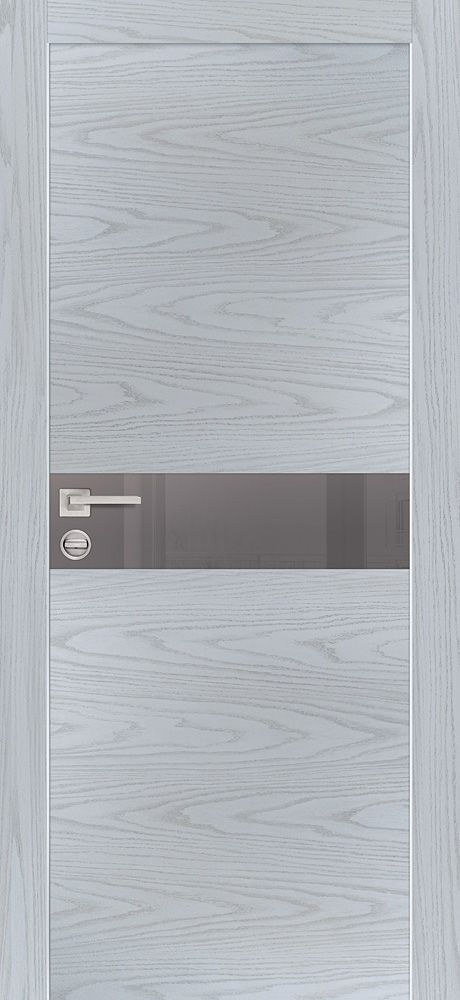 PX-13 PP дуб скай серый, 600*2000 стекло серый лакобель /врезка под петли и замок AGB, 2отв.