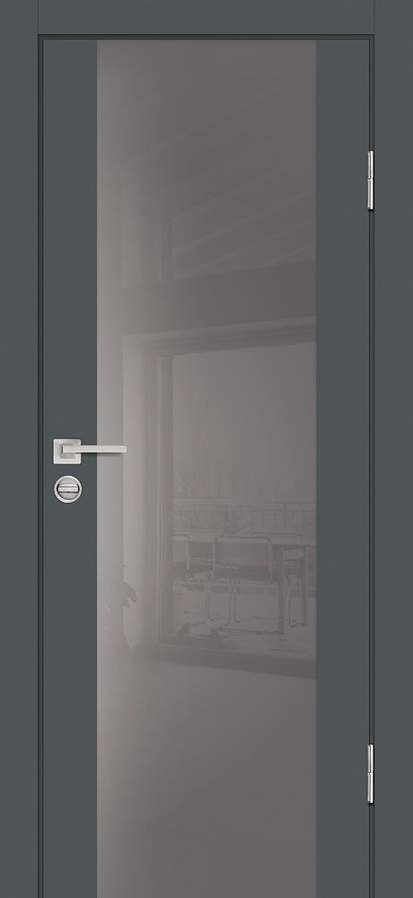 P-7 NEW PP графит, 800*2000 стекло серый лакобель