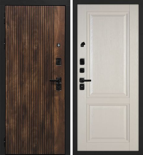 ДМ Лофт-1 муар черн,замкиKale,налич.ЧЕРН.ШАГР(Вертик.Дуб коньяк/PSU-28 бланжевое дерево) 860ПР