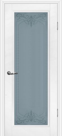 PSС-25 "Classic" РР белый ДО 800*2000 ст.белый сатинат с худож. рисунком