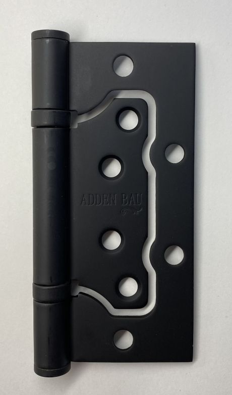 Петля дверная универсальная без врезки с двумя подшипниками ADDEN BAU. 100X75X2.5 BUT BLACK (цвет ЧЁРНЫЙ)