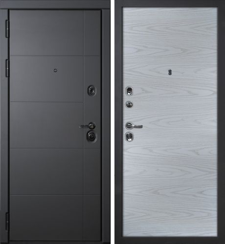 ДМ Э-1 серый муар, Mottura/Kale (ФП-10 серый софт/ гладкая PP дуб скай серый) 960 Л