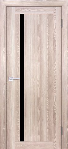 PSK-8 nanotex, ривьера крен-экрю 600*1900 стекло черный лакобель
