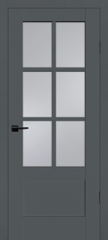 PSС-43 "Classic" графит ДО 800*2000 стекло сатинат