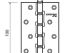 Петля универсальная с четырьмя подшипниками ADDEN BAU. 100X70X2.5 4W AGED SILVER (цвет СОСТАРЕННОЕ СЕРЕБРО)