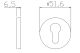 Накладка на ключевой цилиндр ADDEN BAU SC SR-001 GRAPHITE (цвет ГРАФИТ)