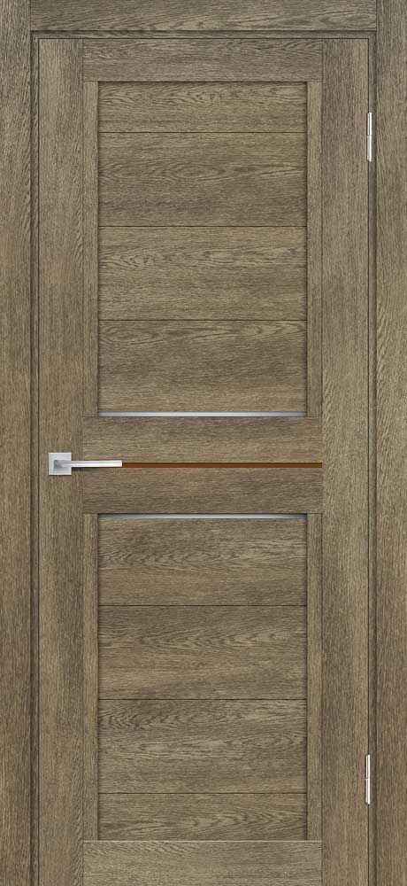 ТЕХНО-805 nanotex, бруно 900*2000 стекло белый сатинат, кофе лакобель