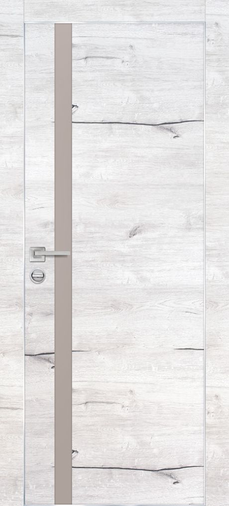 PX-8 PP дуб арктик, 600*1900 латте мателак /врезка под петли и замок AGB/ Al-кромка с 4-х ст