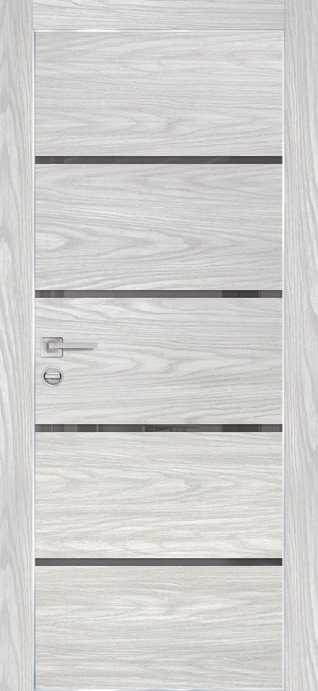 PX-17 PP дуб скай бежевый, 700*2000 серый лакобель /врезка под петли и замок AGB/ Al-кромка с 4-х ст