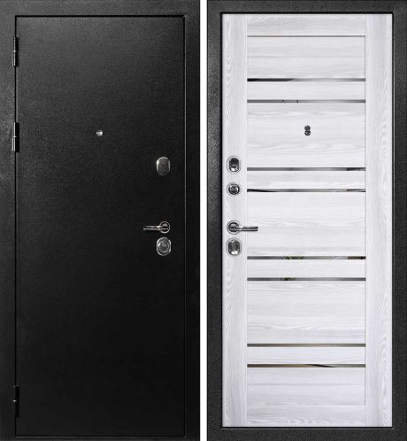 ДМ С-1 титан, замки Гардиан (металл гладкий/ PSK-1 nanotex Ривьера айс зеркало тонированное) 860 ПР