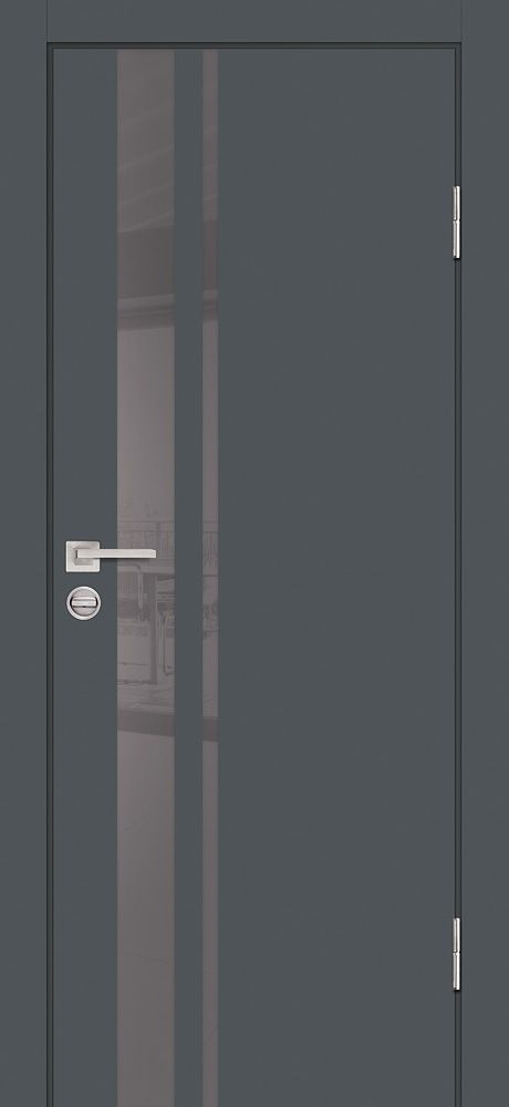 P-16 NEW PP графит, 900*2000 стекло серый лакобель