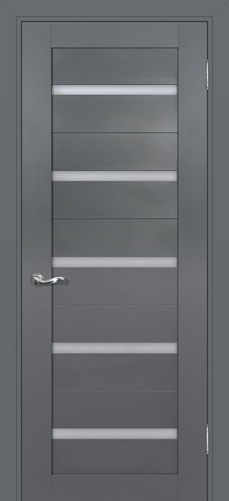 PSC-7 PP, графит 800*2000 стекло белый сатинат