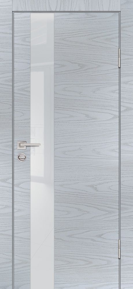 P-10 NEW PP дуб скай серый, 900*2000 стекло лунный лакобель