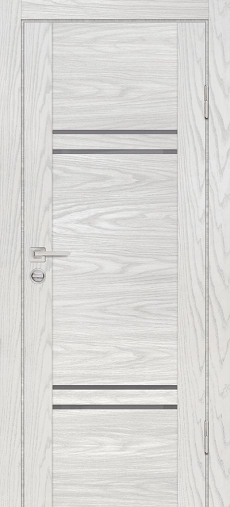 PSM-5 PP дуб скай бежевый, 900*2000 стекло серый лакобель