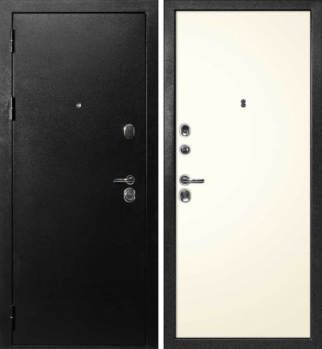 ДМ С-1 титан, замки Гардиан (металл гладкий/ гладкая, PP магнолия) 860 ПР