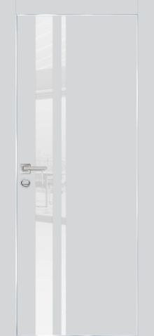 PX-16 PP агат, 800*2000 белоснежный лакобель /врезка под петли и замок AGB/ кромка с 4-х ст.