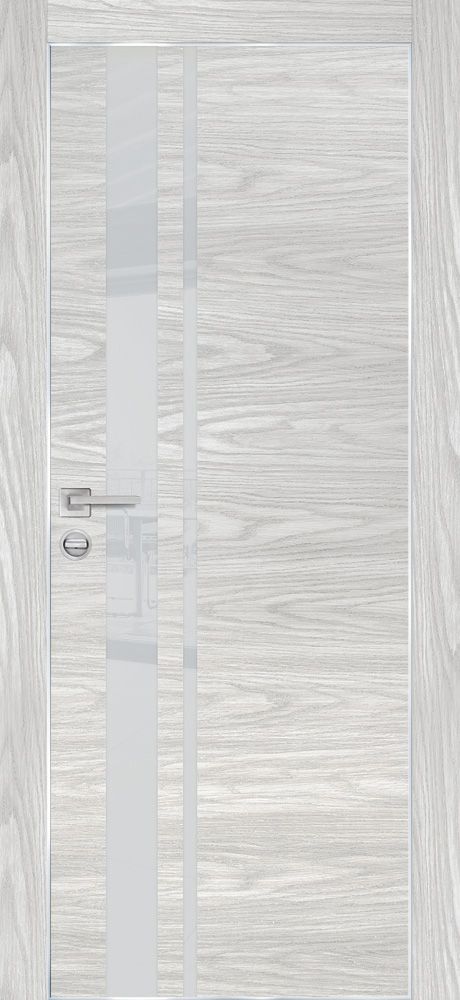 PX-16 PP дуб скай бежевый, 600*2000 лунный лакобель /врезка под петли и замок AGB/Al кромка с 4 ст.